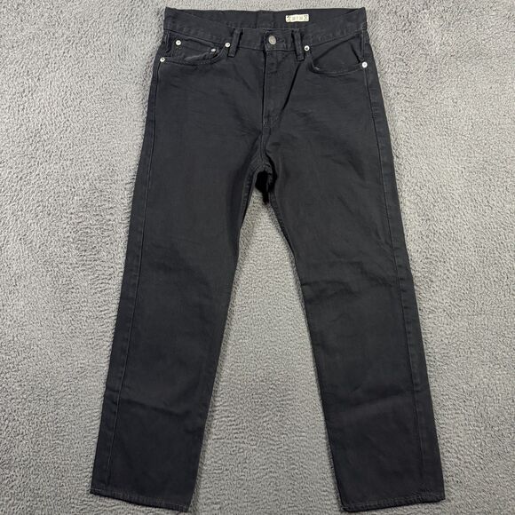 Polo Ralph Lauren Jeans Mens 30x30 Black 867 Classic Fit Denim Pants Preppy - Picture 1 of 16